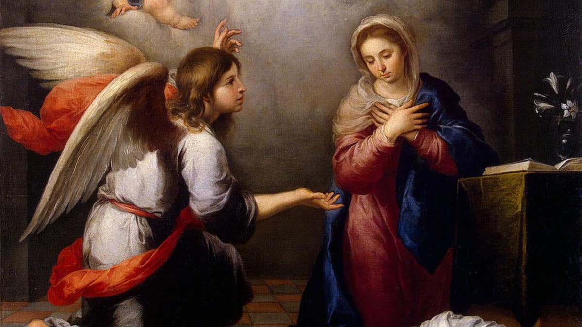 The Annunciation by Murillo, 1655–1660, Hermitage Museum, Saint Petersburg. Source: Wikipedia.